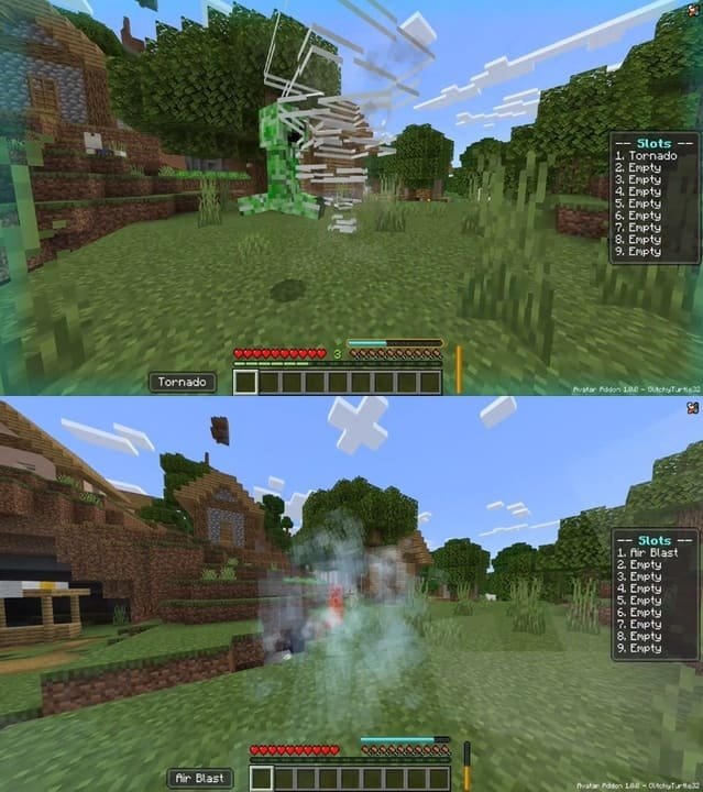 Стихия воздуха из мода Аватар на Майнкрафт ПЕ (Бедрок)