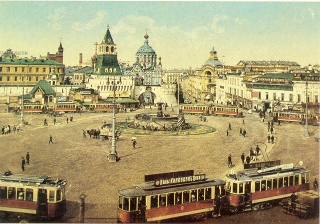 Лубянская площадь. Дореволюционное фото