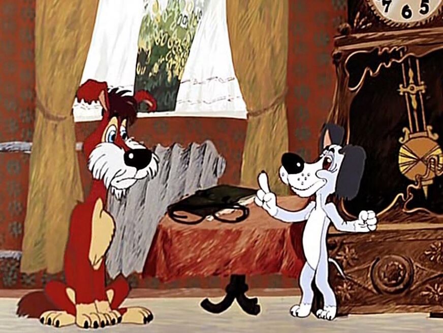 Здесь вообще всё моё». Кадр мультфильма «Бобик в гостях у Барбоса»