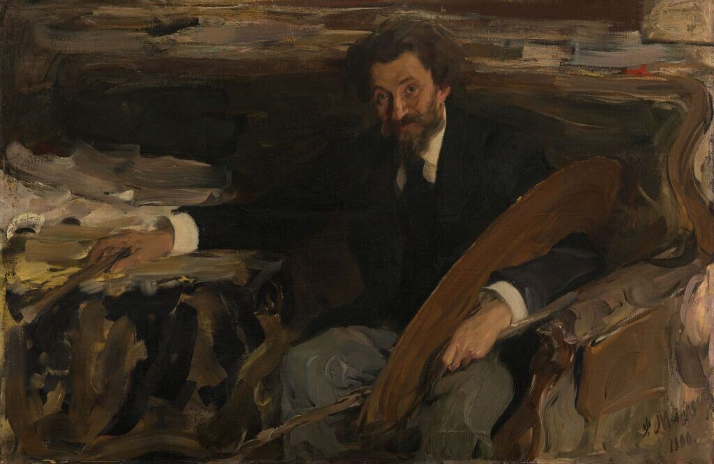 Ф. Малявин Портрет И. Репина, 1900 год