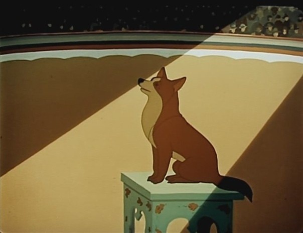 Кадр из мультфильма "Каштанка" 1952 года