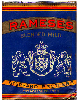 "Rameses" Blended Mild. США, 1945 год. 20 штук в мягкой упаковке и в целлофане. Производитель: "Stephano Brothers". Владелец торговой марки: "Stephano Brothers".