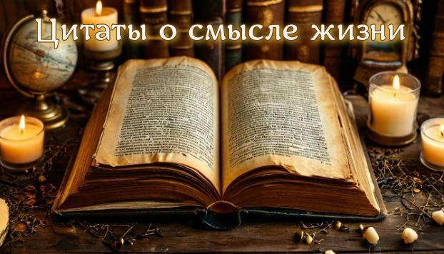 Цитаты о смысле жизни / Взято из открытых источников