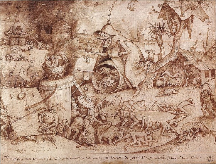 Питер Брейгель "Семь смертных грехов". Иллюстрация: https://yandex.ru/images