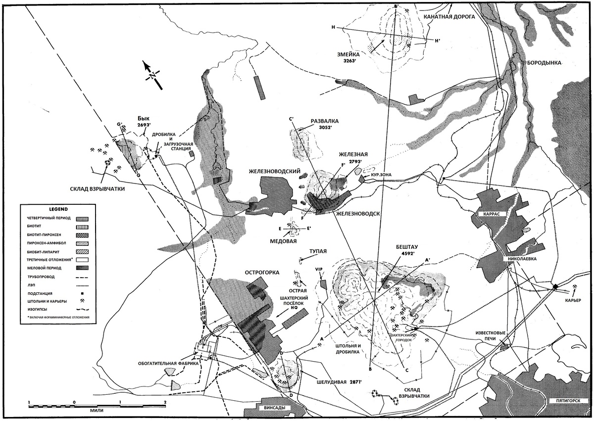 Геологическая карта региона. Источник: ЦРУ