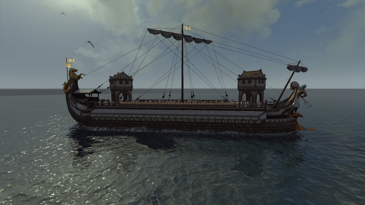 Тяжелая гептера с башнями Total War: Rome II правый борт