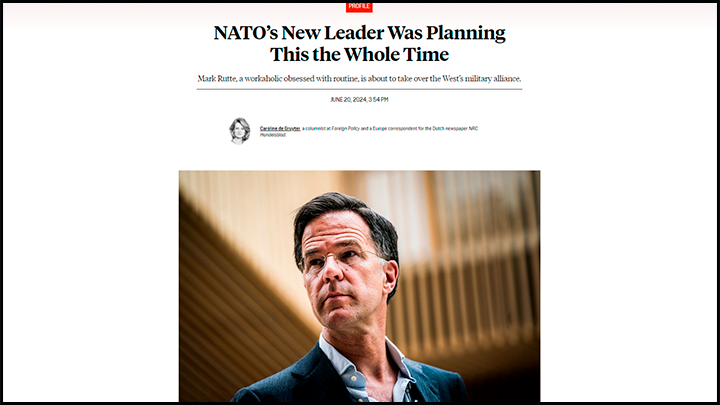    Рютте совсем одинок. Завёл бы ты себе хотя бы морскую свинку, Марк, шутят европейцы//Скриншот страницы сайта foreignpolicy.com