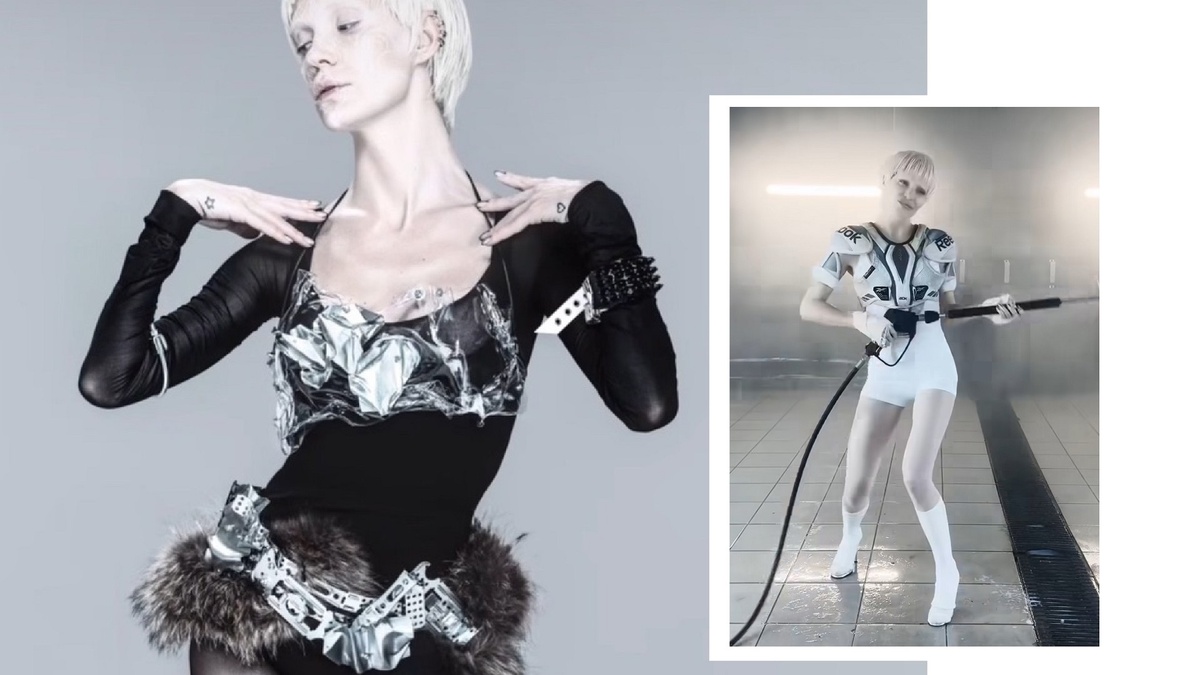 Глюкоза начала эпатировать общественность странными образами. Фото: социальные сети.