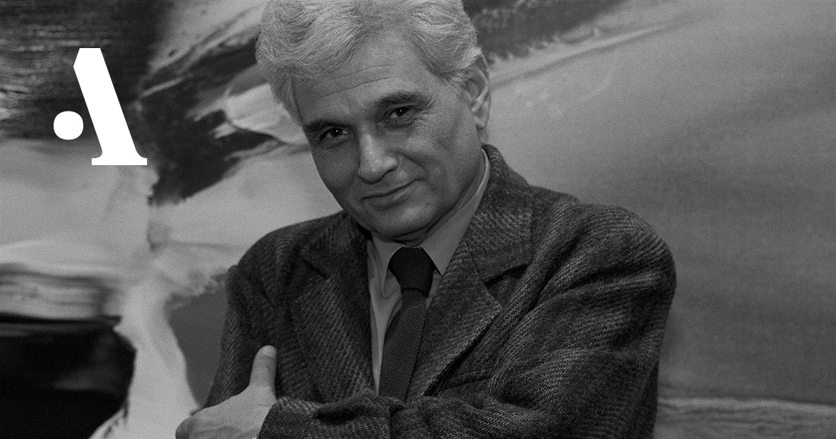 фотография, на которой Жак Деррида 