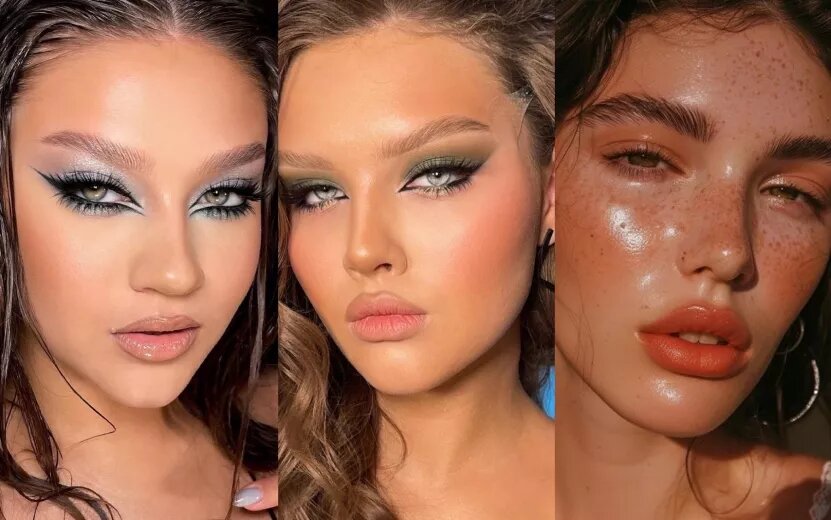    Влажный эффект, акцентные губы и изумрудный смоки айс: какой макияж сделать на Новый 2025 год