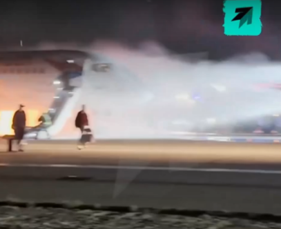 Эвакуация пассажиров в Анталье