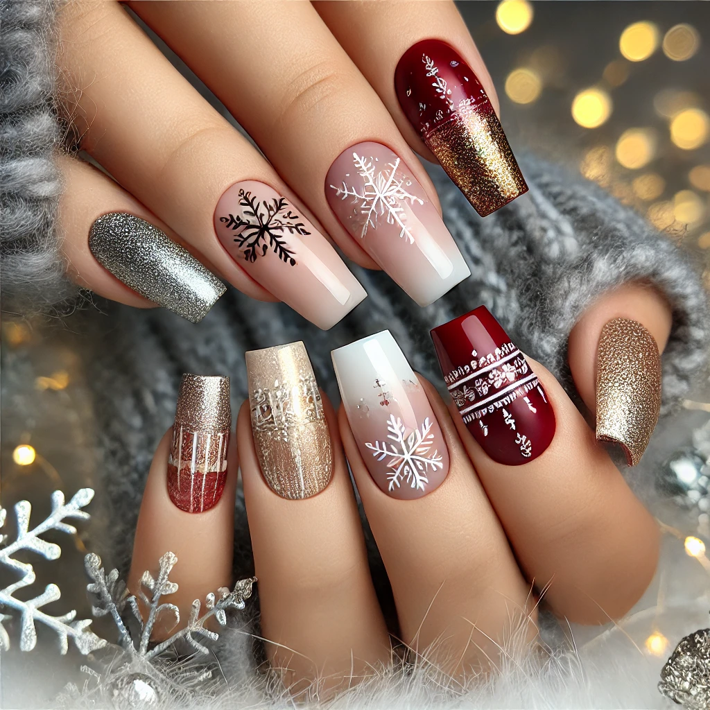 Маникюр на новый год