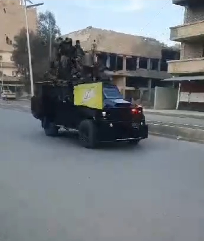 Проамериканские курды захватывают Дейр-Эз -Зор. Скриншот видео боевиков с ТГ-канала "ANNA NEWS".