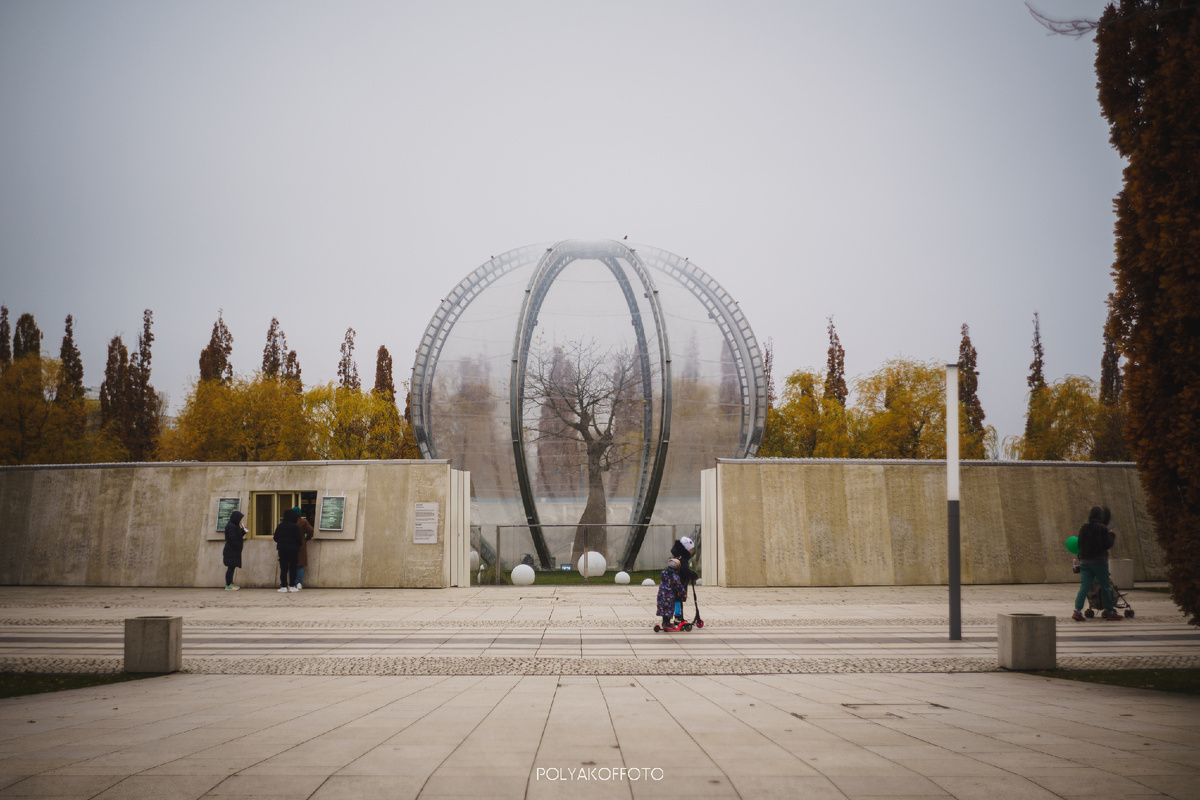 Баобаб, зимой под специальным куполом с терморегулированием.