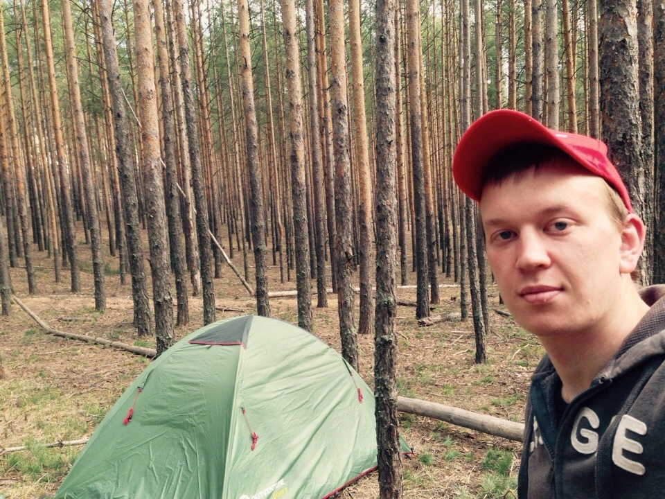 Мой лагерь в северной части лесов республики Марий Эл. Фото автора 
