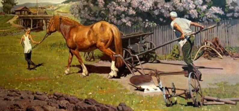 Подшивалов Андрей Геннадьевич (Род. 1965). Источник иллюстрации: https://fishki.net/3465202-derevenskaja-zhizny-na-kartinah-hudozhnika-andreja-podshivalova.html/comment-38919229