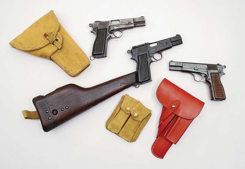 Сверху вниз: Inglis HP для Европы, Inglis HP для Китая, FN HP для Германии.