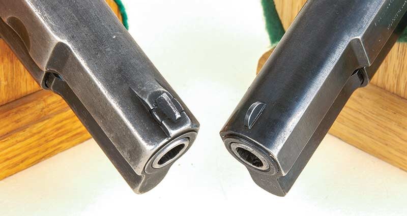 Мушки канадского (слева) и бельгийского (справа) НР.