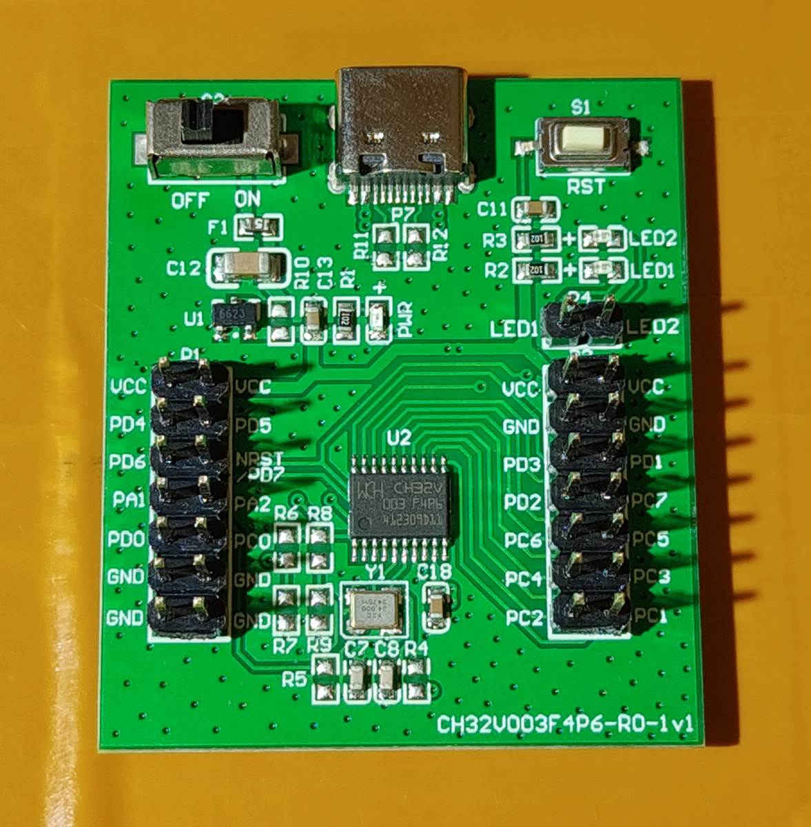 Плата с CH32V003F4P6