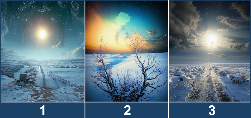 Выберите зимний пейзаж
