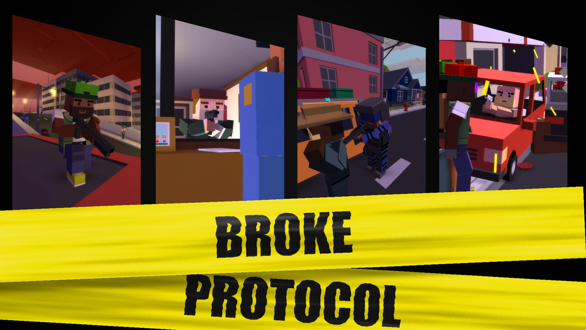 BROKE PROTOCOL, обложка игры.