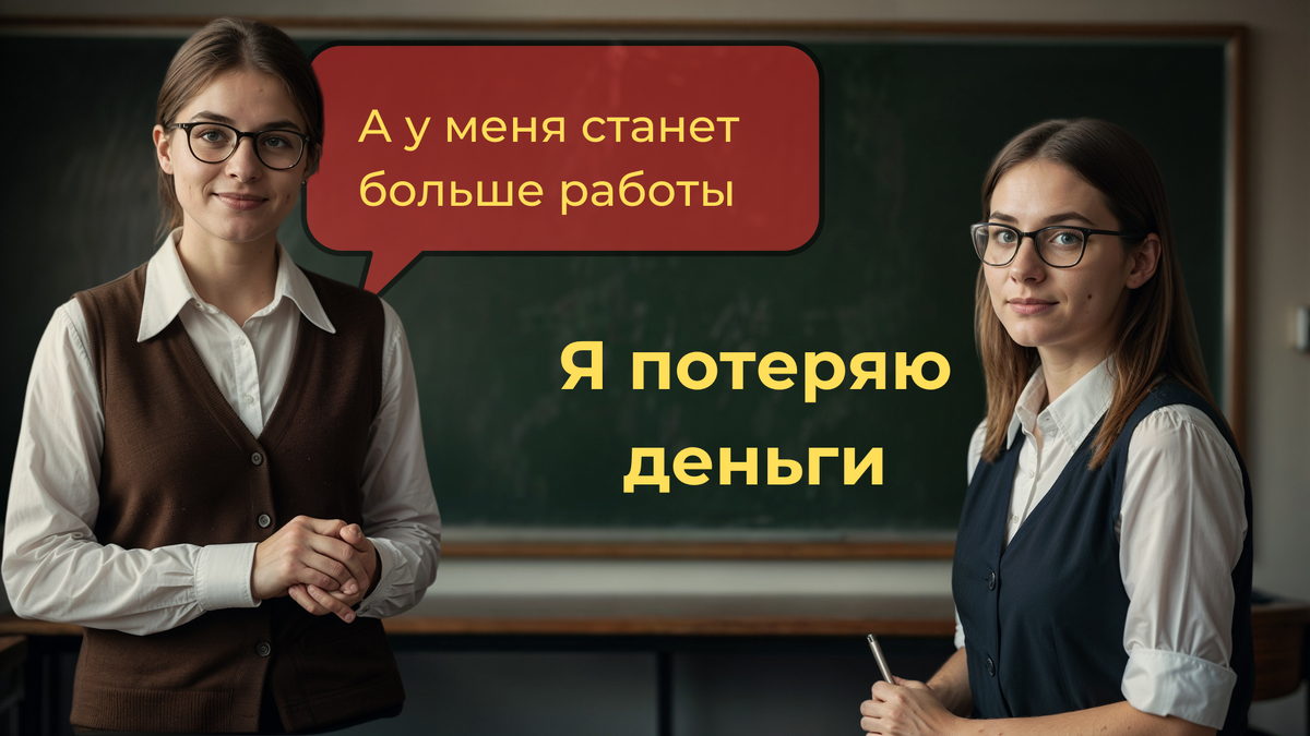 Учитель и репетитор обсуждают нововведения 