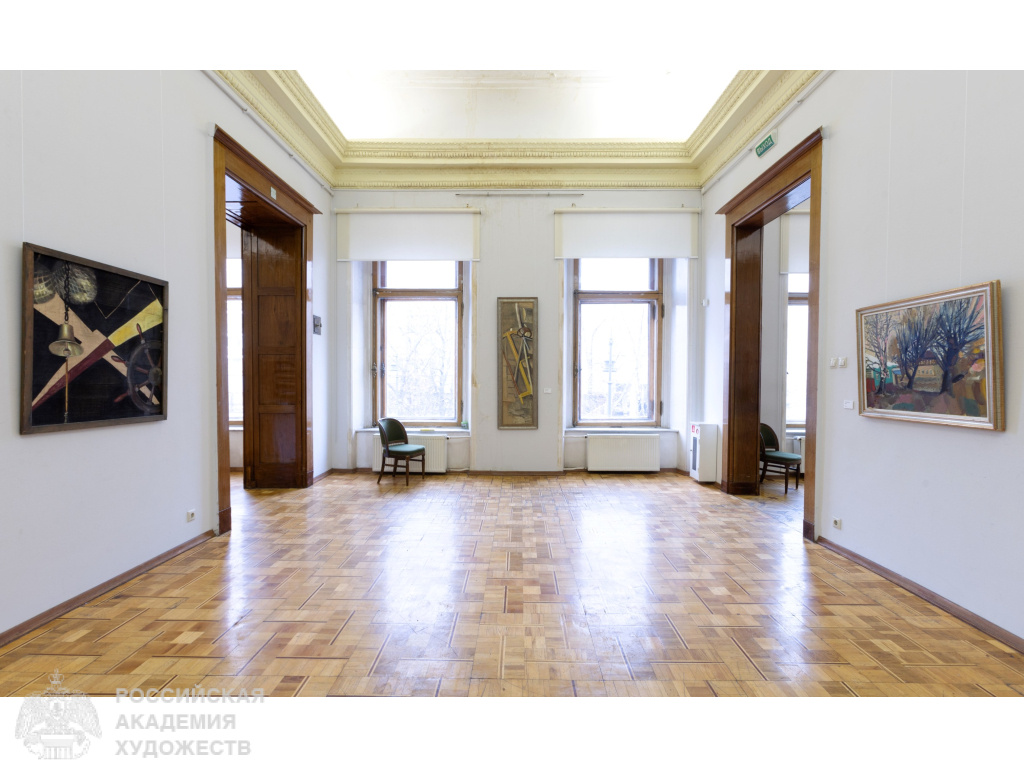 Экспозиция юбилейного проекта Константина Петрова в Российской академии художеств (Москва, Пречистенка, 21). Фото: Виктор Берёзкин, пресс-служба РАХ. 2024.