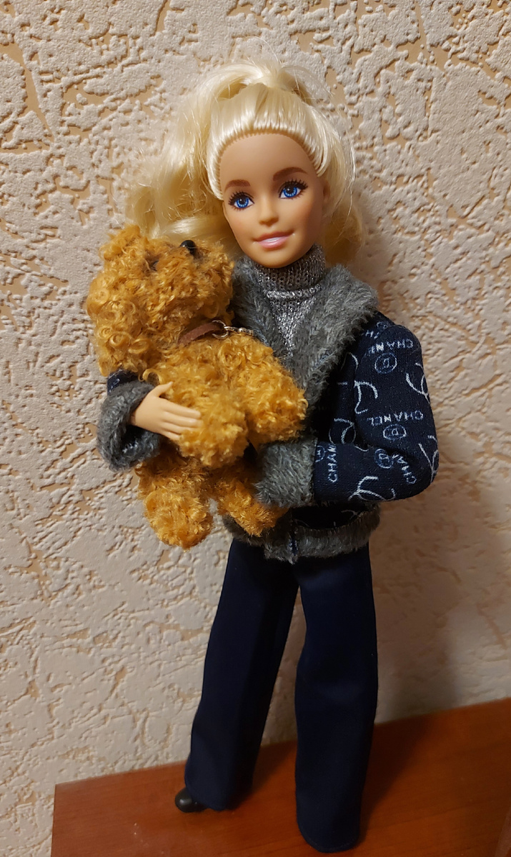 Нева со щенком.