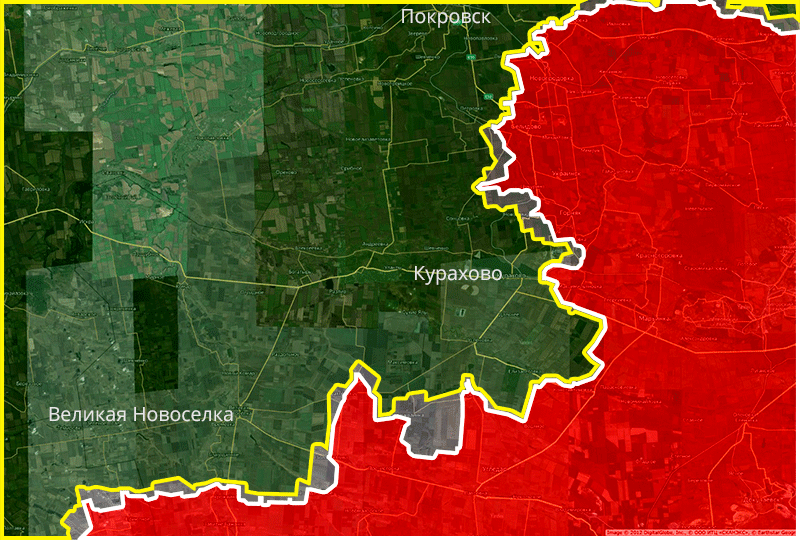    Продвижение в ноябре, Центр-Юг