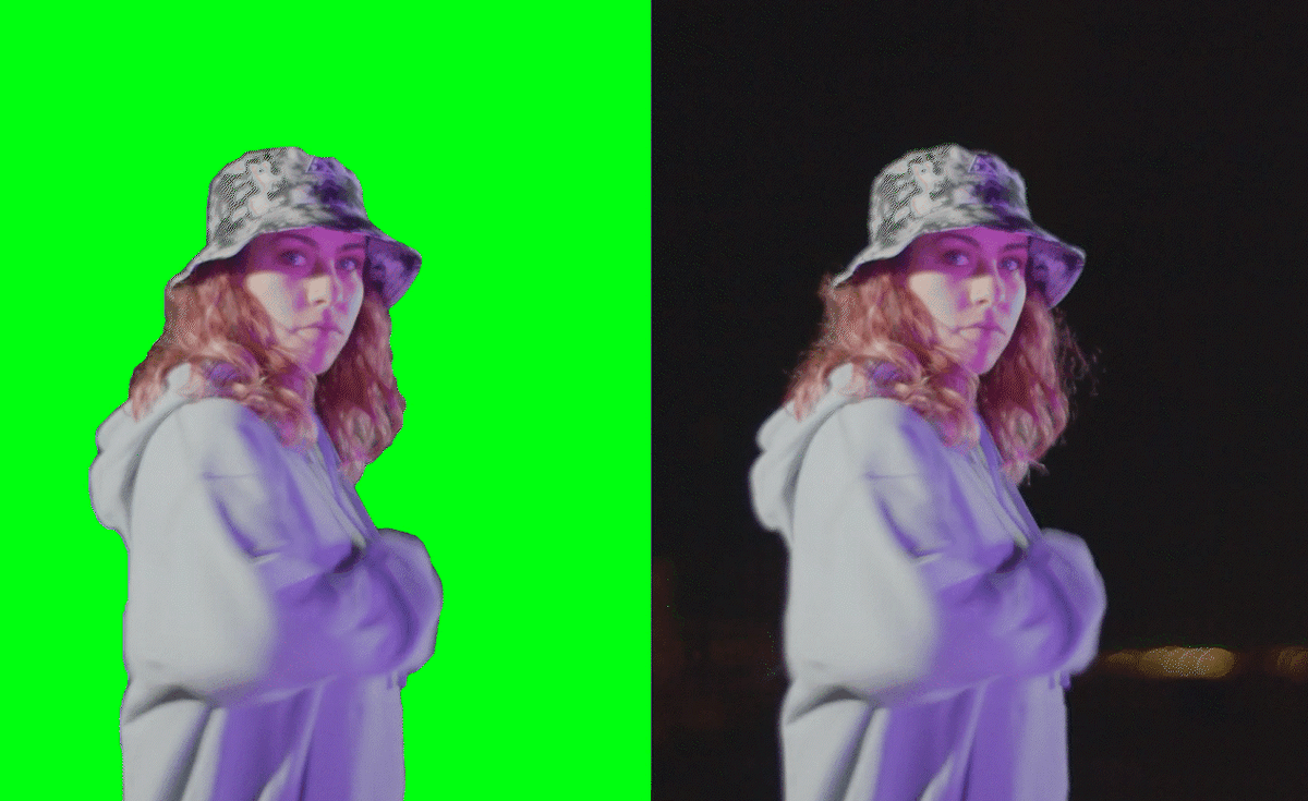 Результат работы Roto Brush