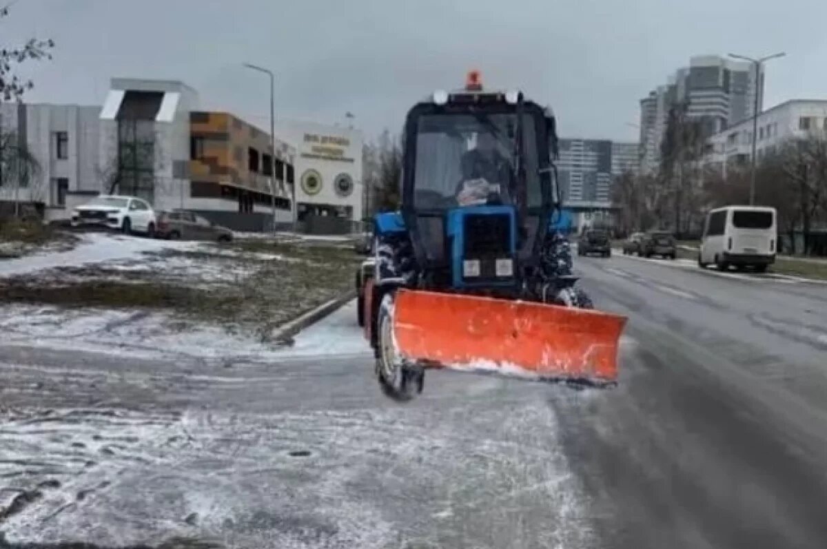    В Набережных Челнах для отчета об уборке улицы отфотошопили фото с техникой