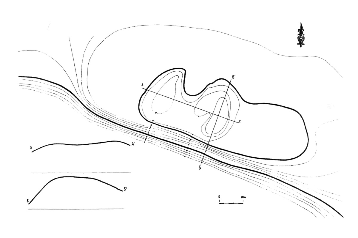 План городища (Каталог "Культурное наследие Калининградской области", том IV "Памятники археологии. Памятники искусства")