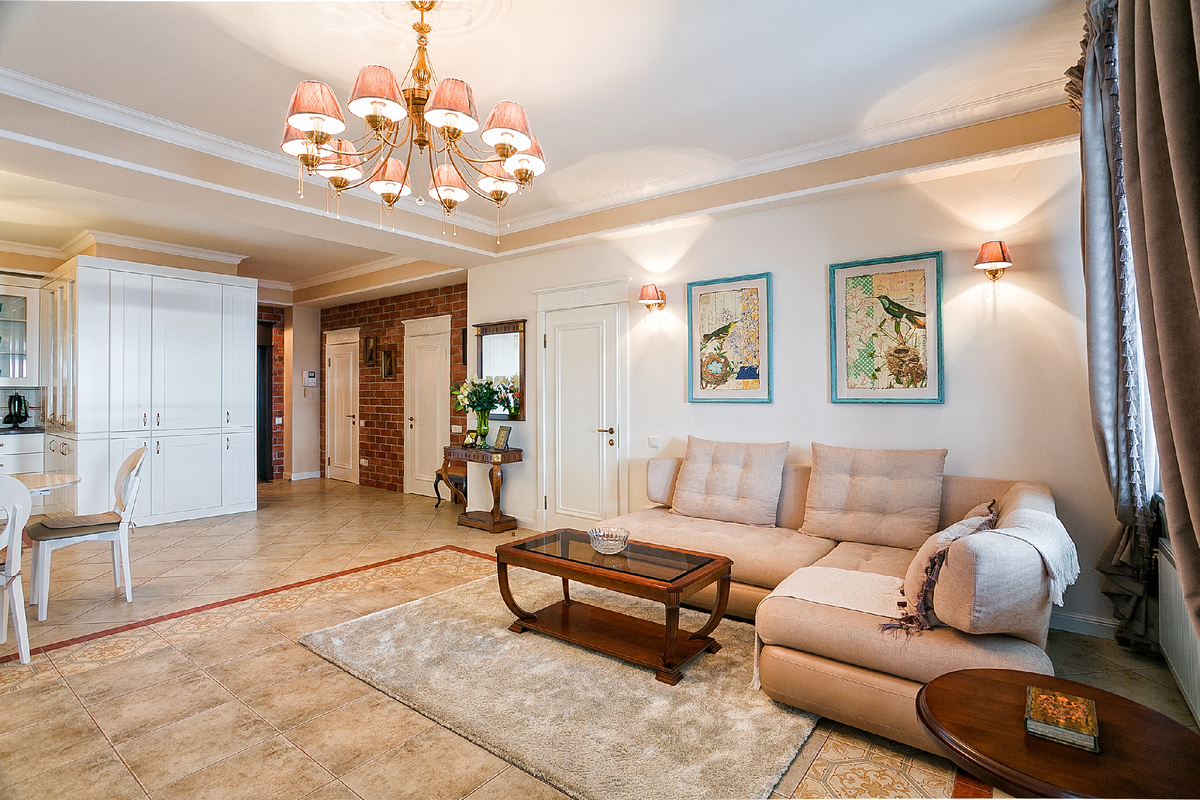 Интерьерное фото гостиной зоны