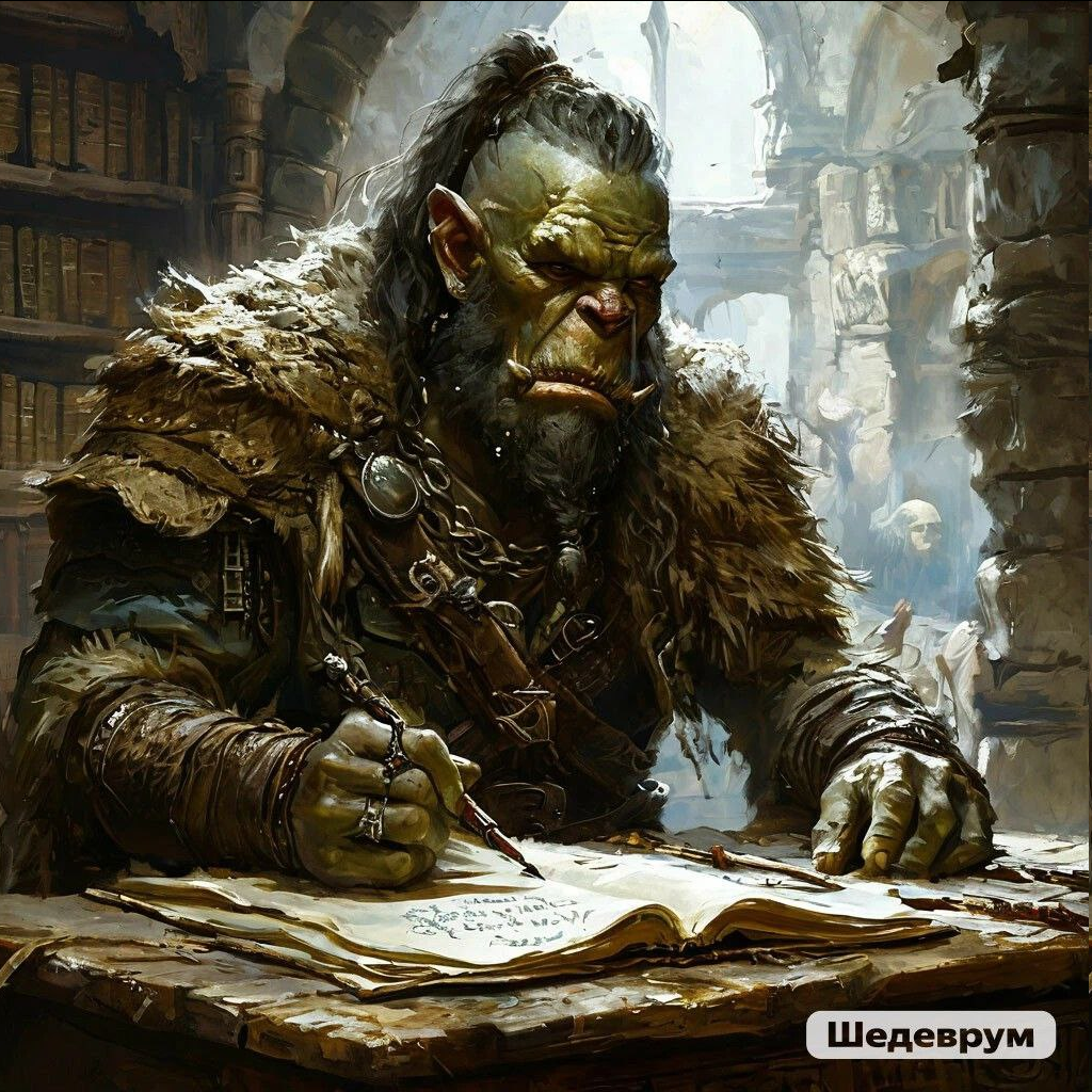 "И чай с чабрецом купить надо! Так и запишу... А, стоп, это ж летопись!"