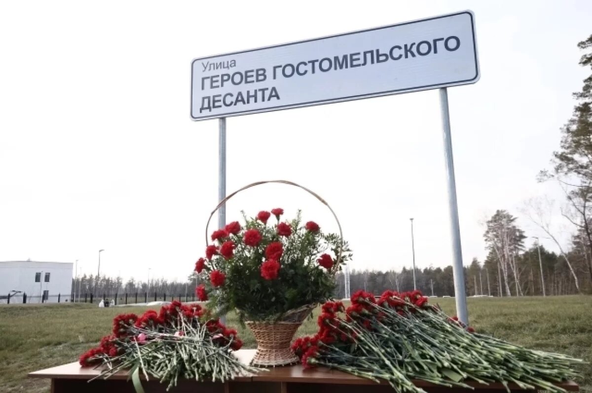    В Заволжском районе открыли улицу Героев Гостомельского десанта