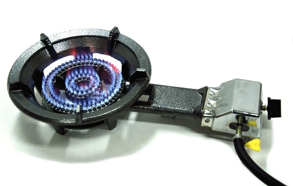 Мощная газовая горелка.