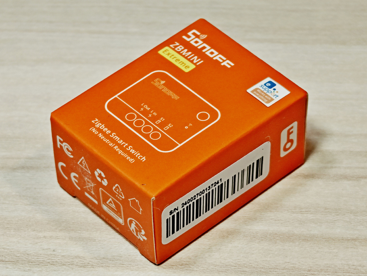 Упаковка реле Sonoff ZBMINI-L2