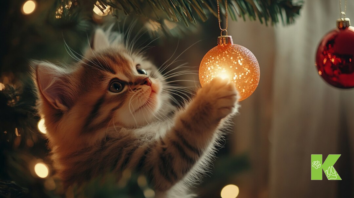 Котик на елке