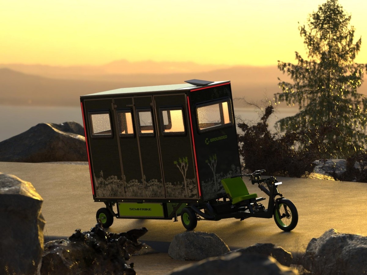    Трёхколёсный электрокемпер Grounded T1 служит домом на колёсах