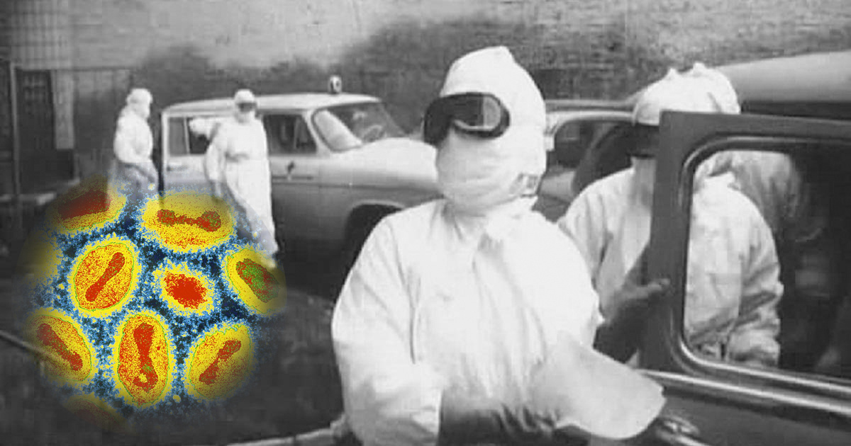 Черная оспа в Москве 1959-1960. Кадр из документального фильма "В город пришла беда".