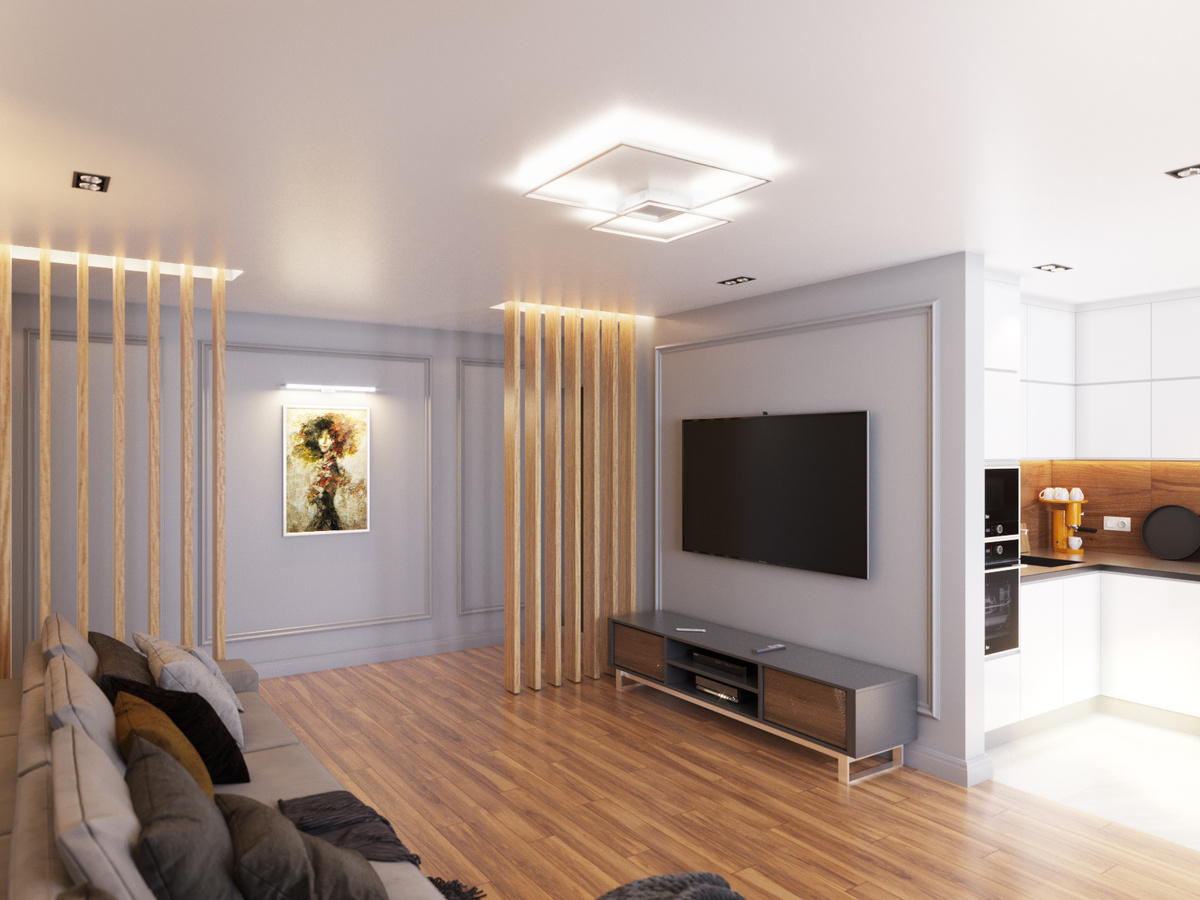 Проект интерьера гостиной комнаты