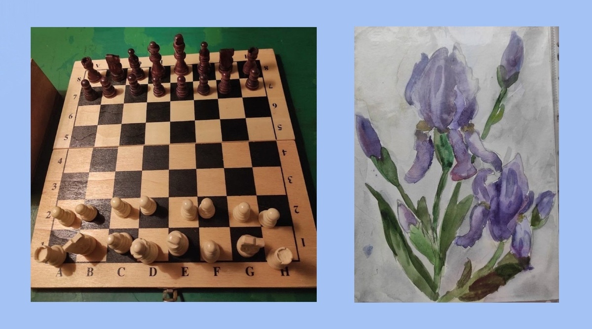 Мария очень разносторонний человек: в юности она окончила музыкальную и художественную школы, - а ныне она рисует для души, и иногда примеряет на себя роль судьи по шахматам