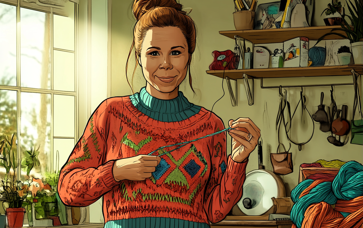    kak-svyazat-sviter-s-geometricheskim-uzorom-podrobnyy-masterklass Ленивое Вязание