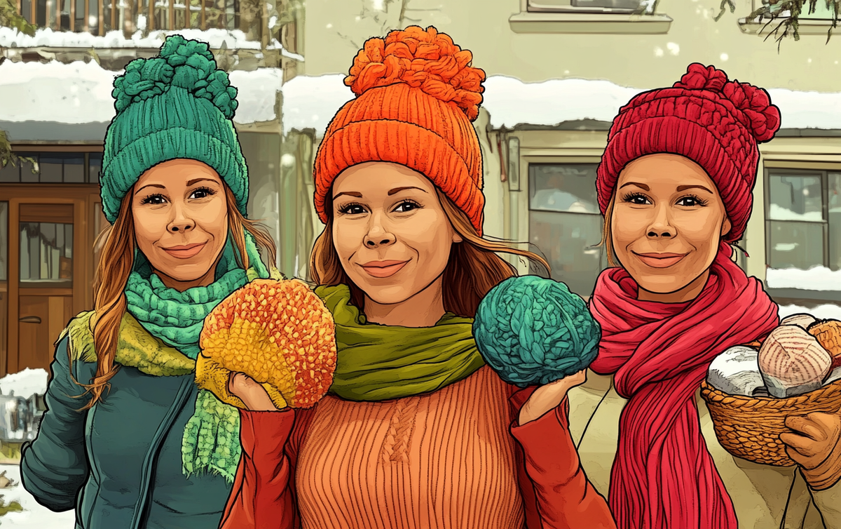    vjazanye_aksessuary_modnye_shapki_sharfy_perchatki_zimy_2024 Ленивое Вязание