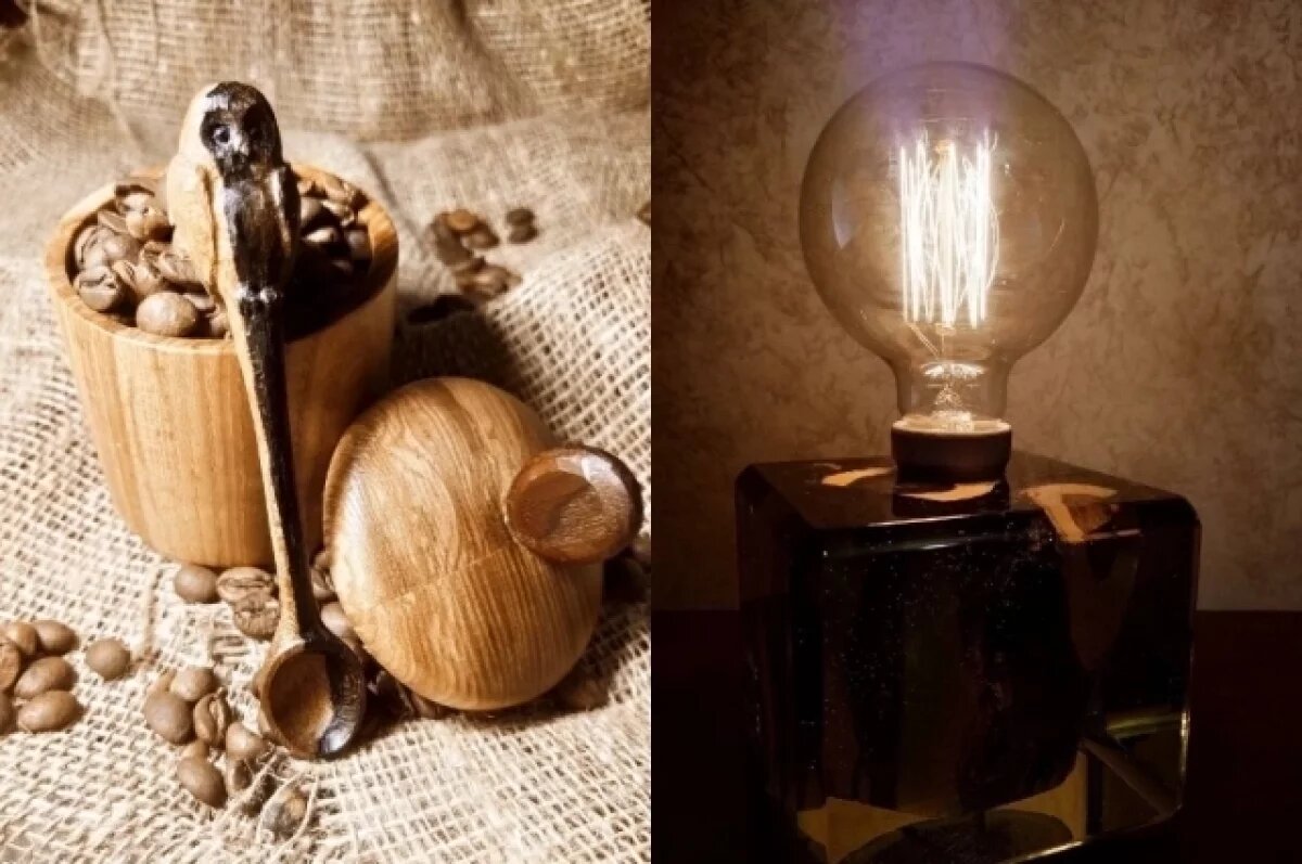    Новосибирец создает уникальный декор для дома из кедра и липы