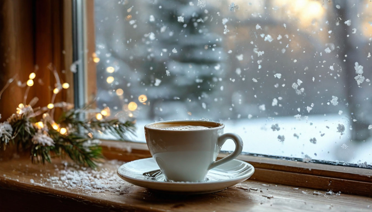 Чашка утреннего кофе.