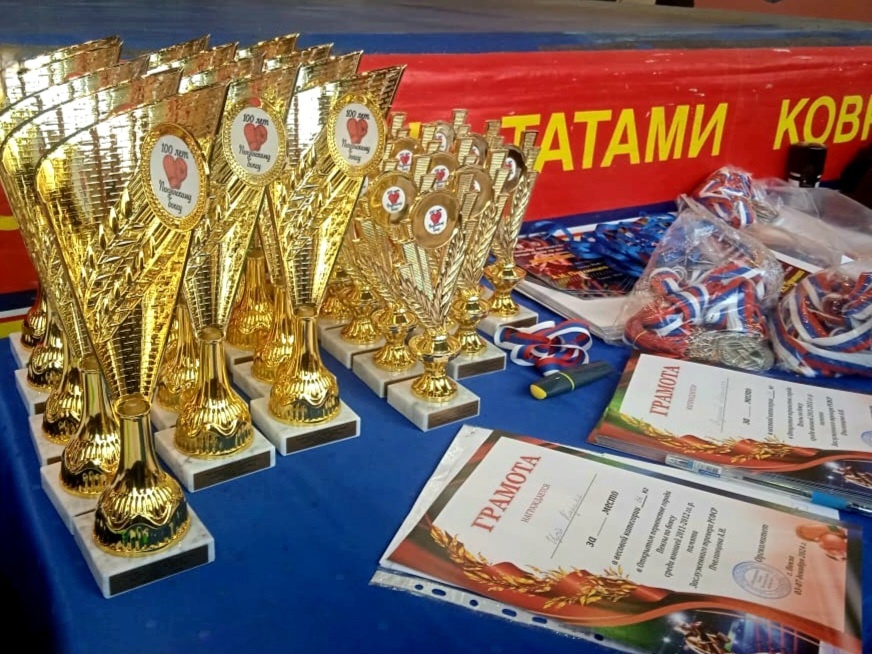 Призы, медали и грамоты вручались финалистам соревнований в ДС «Рубин» 