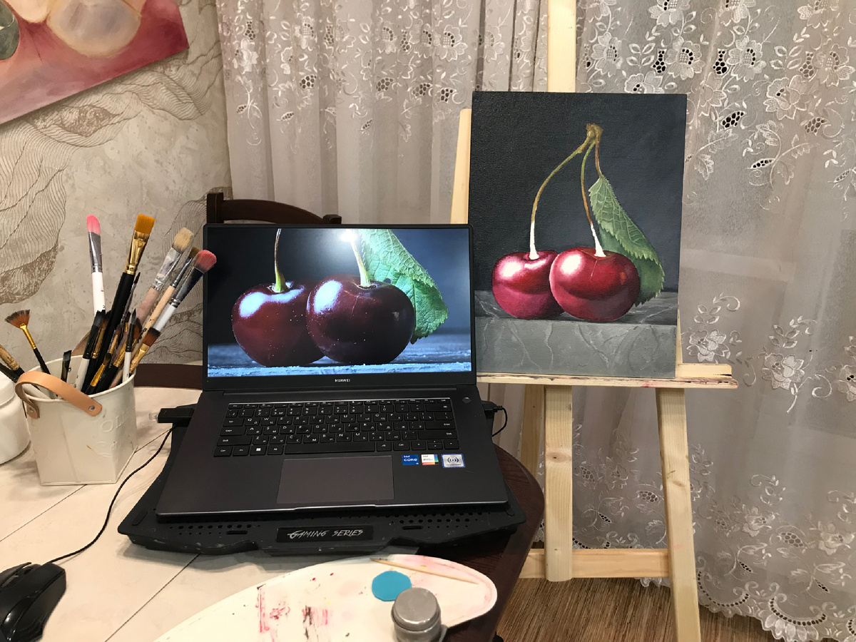 творческий процесс - берем знания, переносим на бумагу или холст