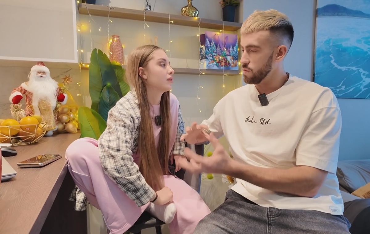 Игорь Григорьев и Катя Квашникова (фото из эфира на «Okko»)