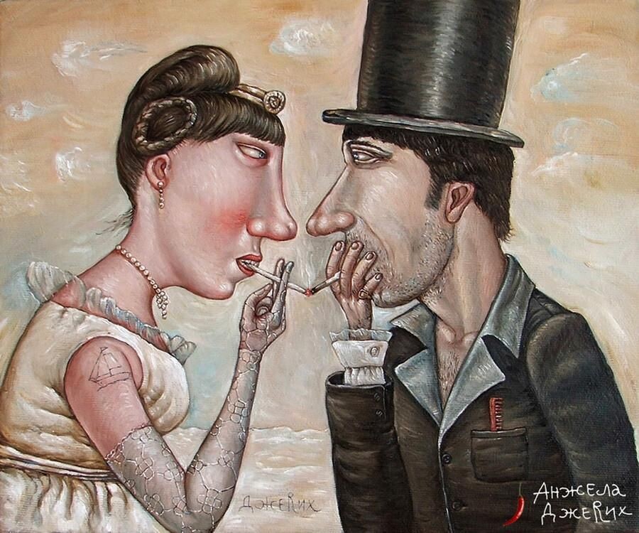 в статье приведены картины автора Анжела Джерих (страница vk.com/angeladzherih)